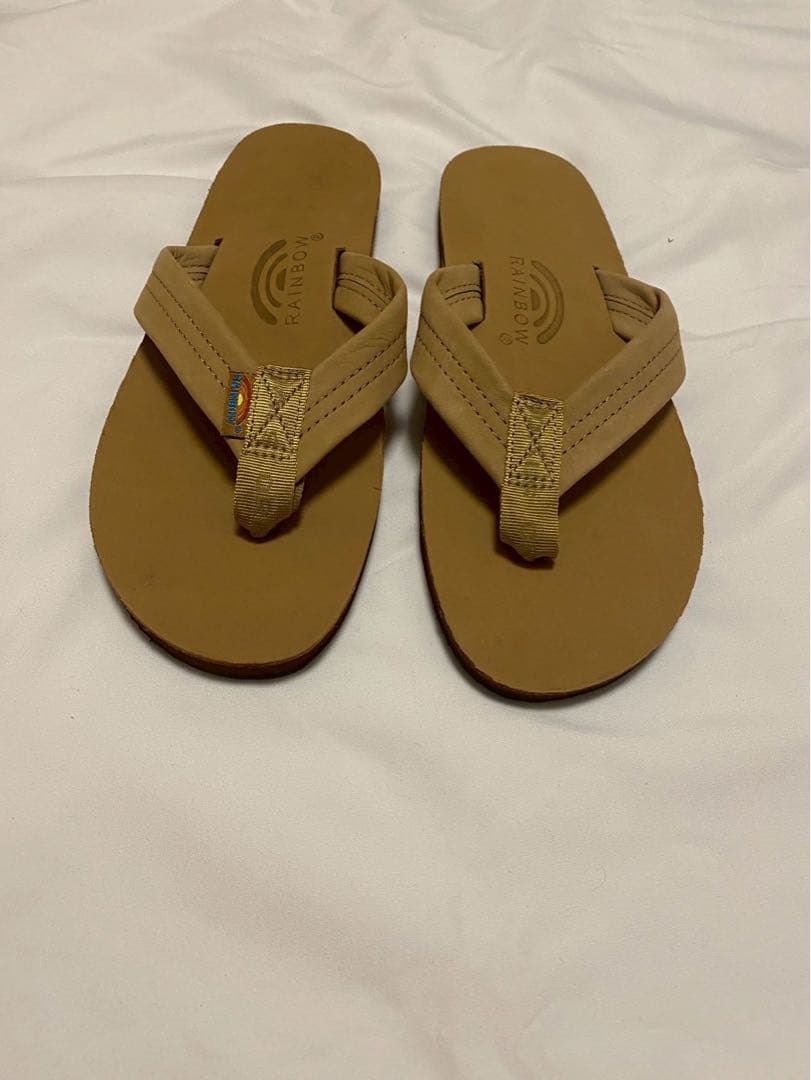 新品未使用RAINBOW レインボーベージュサンダル 25センチ