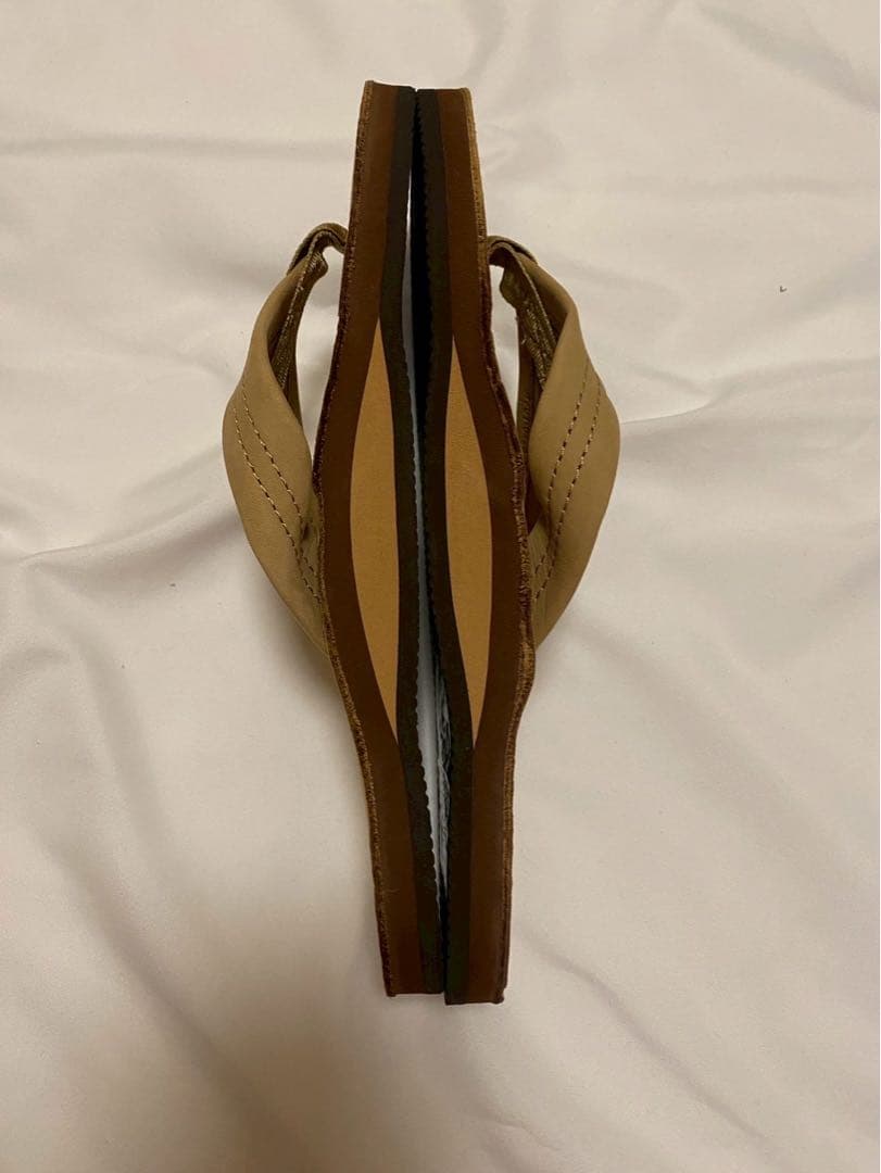 新品未使用RAINBOW レインボーベージュサンダル 25センチ