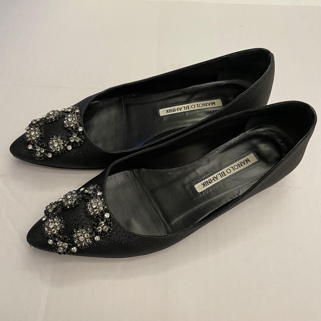 MANOLO BLAHNIK ハンギシ　フラットシューズ36