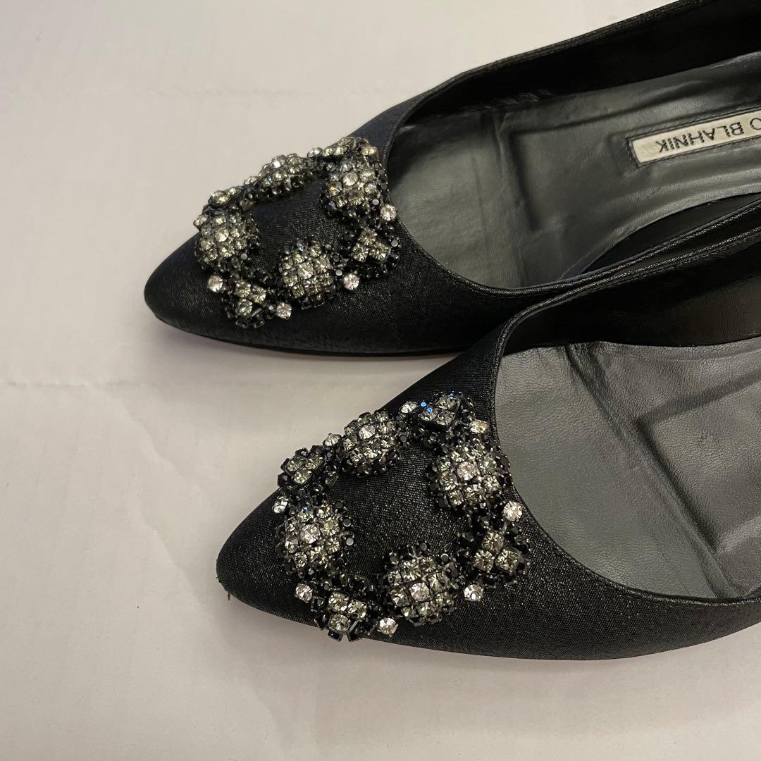 MANOLO BLAHNIK ハンギシ　フラットシューズ36