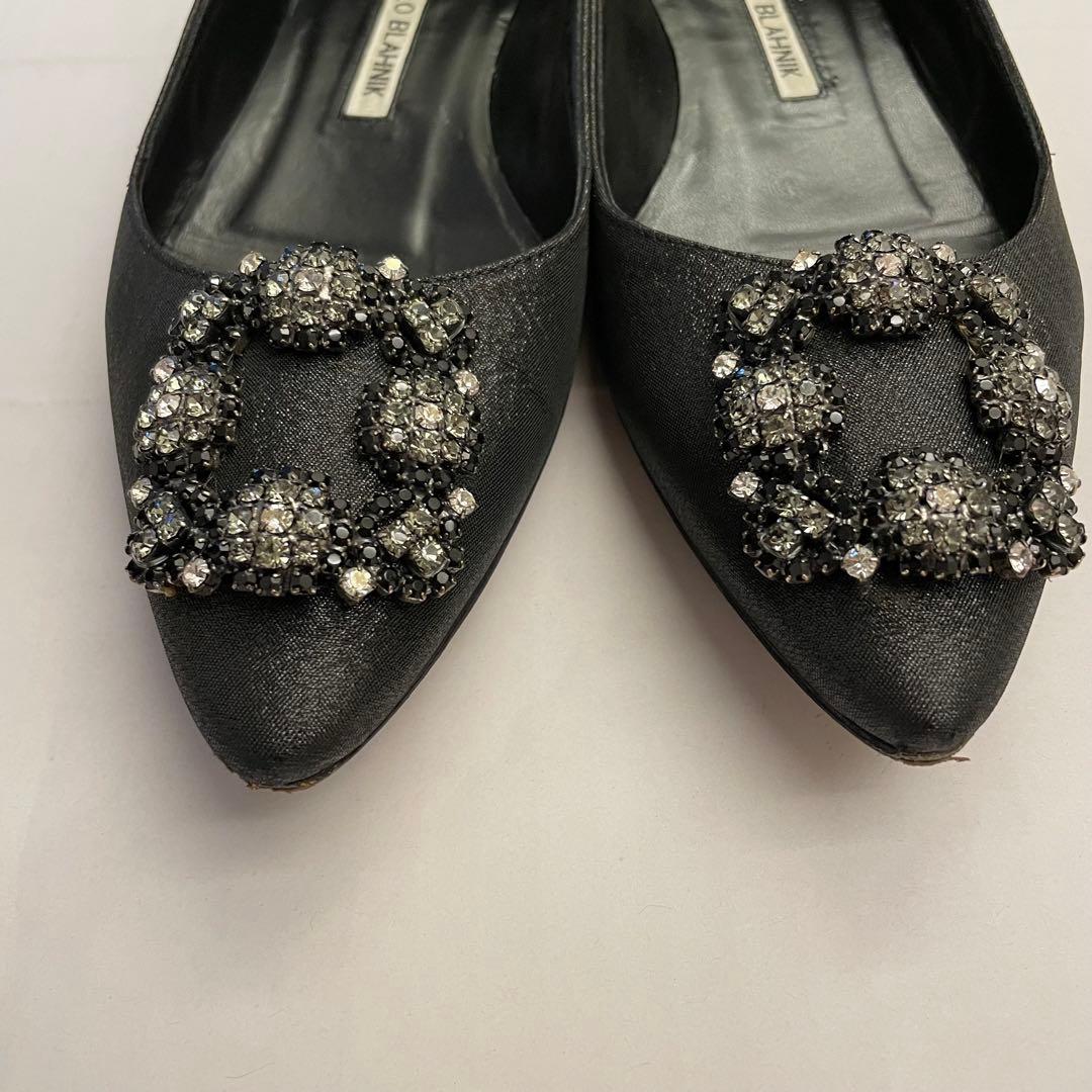 MANOLO BLAHNIK ハンギシ　フラットシューズ36