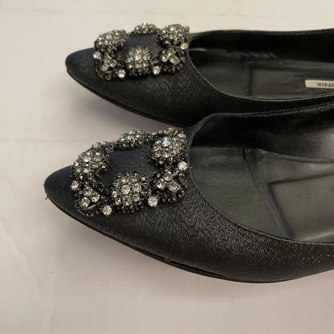 MANOLO BLAHNIK ハンギシ　フラットシューズ36