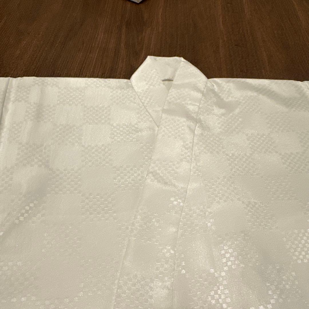 お宮参り七五三 正絹初着 産着 紺色 光琳松 金糸刺繍鷹 金彩 サヤ地紋 日本製