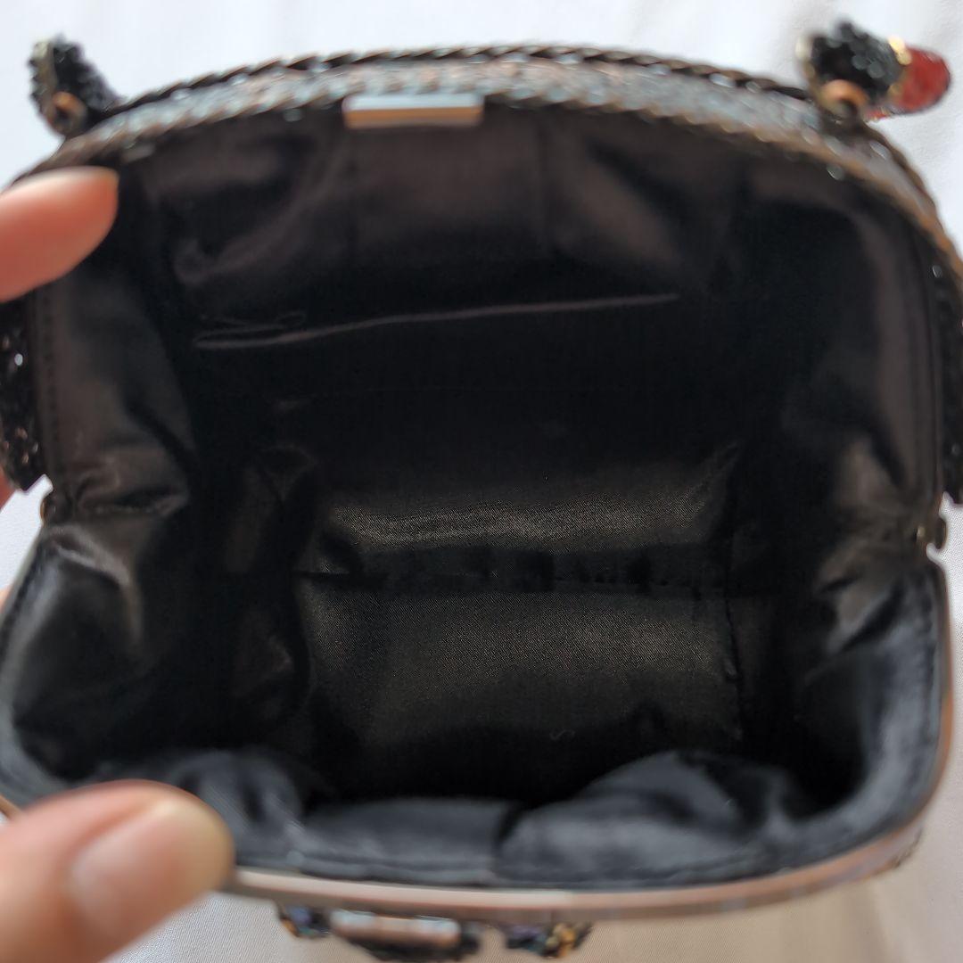 LUMY フォーマルバッグ 総ビーズバッグ モルティ ハンドバッグ