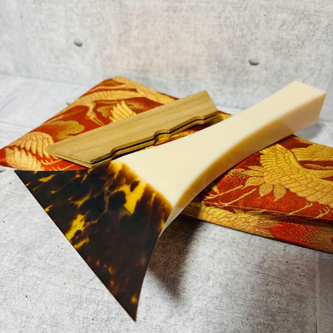 鼈甲バチ 津軽 ケース カケなし 開き12.5cm 持ち手2.9cm 一本甲