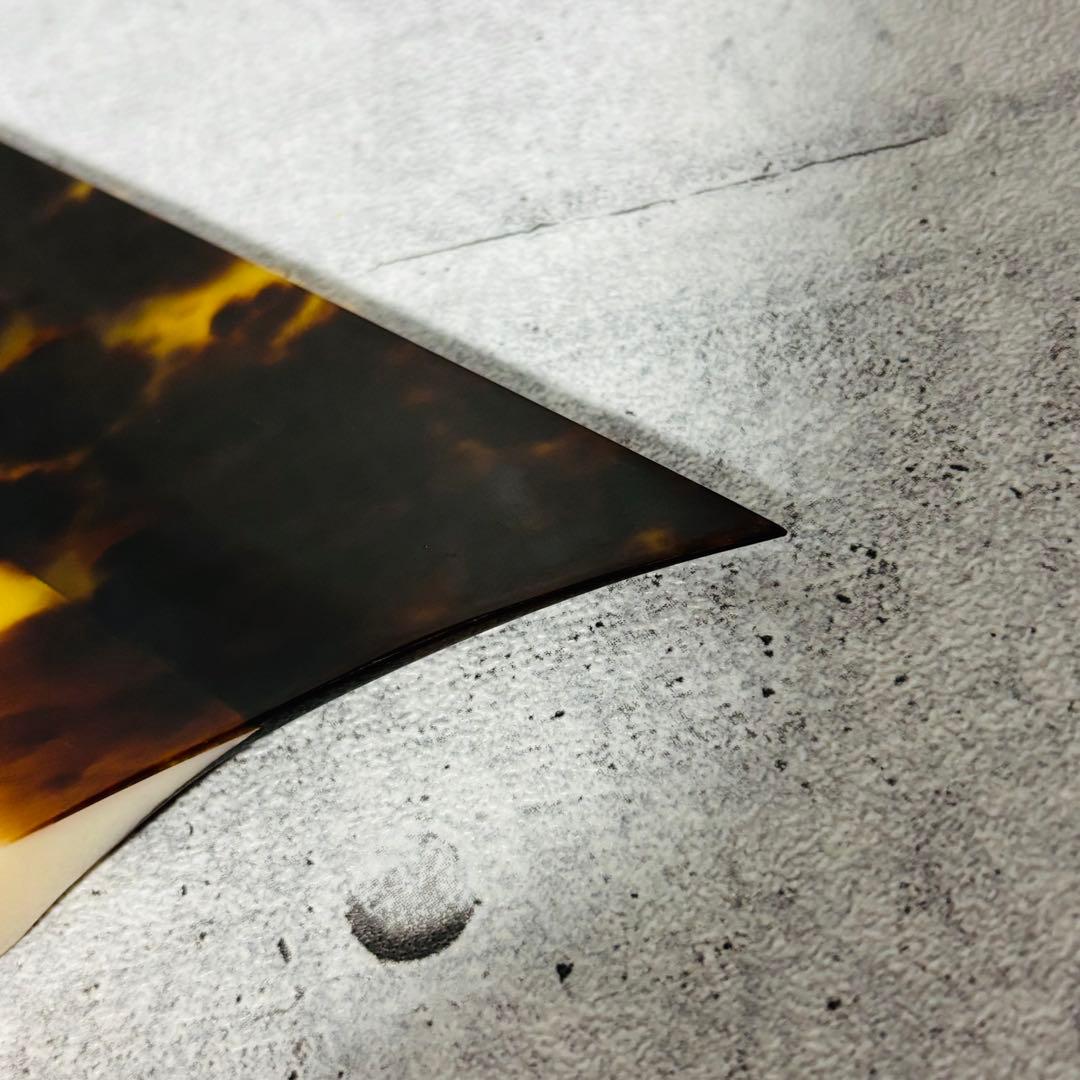 鼈甲バチ 津軽 ケース カケなし 開き12.5cm 持ち手2.9cm 一本甲