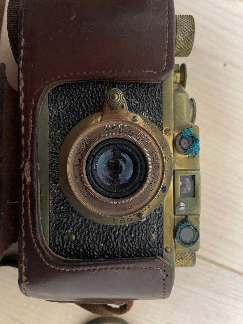 じ*た様 コピーライカ 真鍮 ロシア製？ + Elmar 50mm/F3.5 レ