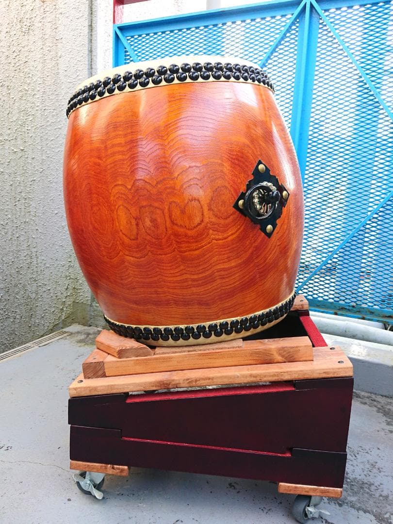 める【送料無料】１尺２寸長胴太鼓　ケース付き