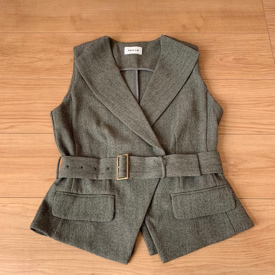 新品未使用✨タグ付き　FRAY I.D⭐ベルト付きジレ サイズ0