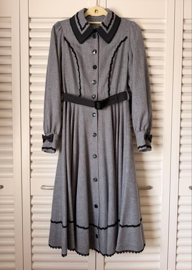 Innocent World メランジュヘリンボーンワンピース