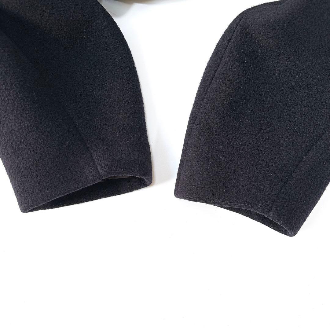 え*り様 美品⁑バビロン　2022 ウールコクーンコート　ネイビー　ノーカラージ