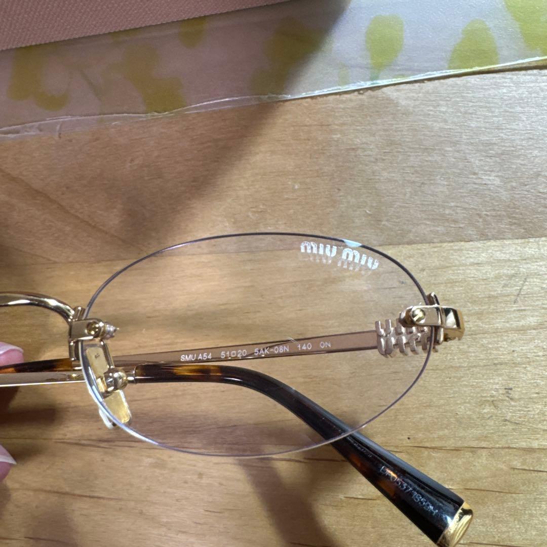MIUMIU リムレス アイウェア
