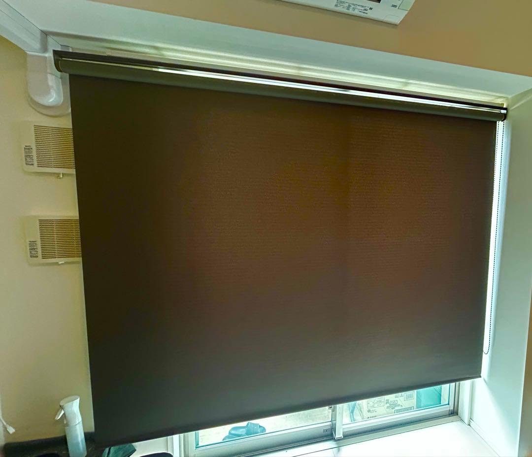 美品！200×200ニトリ オーダーロールスクリーン カーテンレール取り付け可能