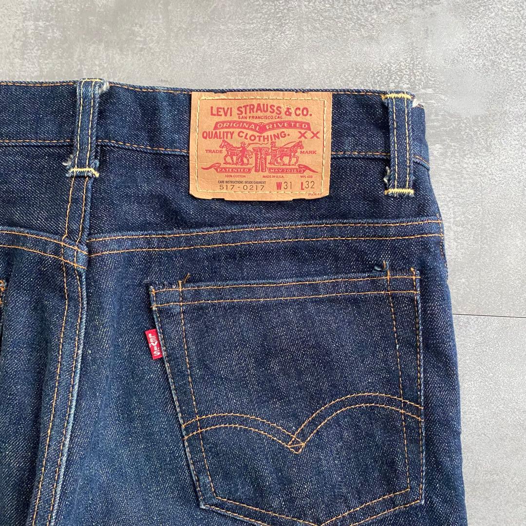 【極美品】リーバイス 517 刻印555 バレンシア工場製 ビッグE W31