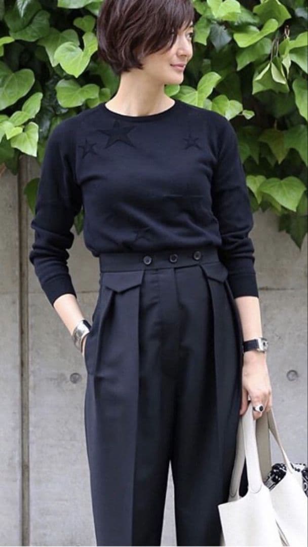 美品☆　セリーヌ　CELINE ハイウエストパンツ　ベージュ