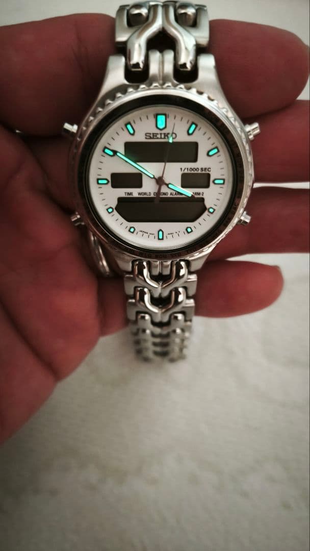 SEIKO セイコー H021-8050 アナデジ QZ 超美品　新品電池