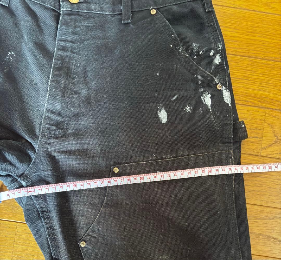 Carhartt ダブルニー ブラック ダック ワーク パンツ w34