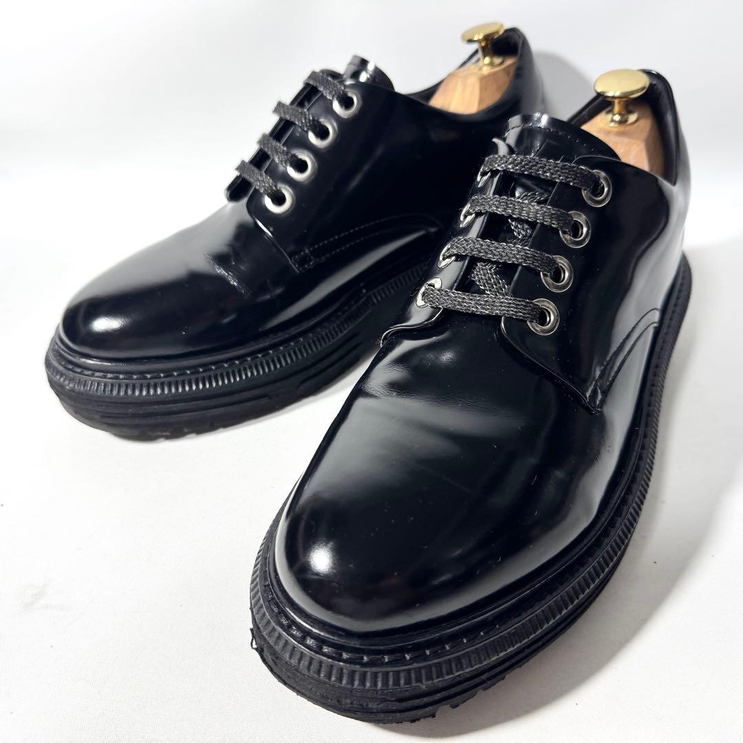 イタリア製 エンポリオアルマーニ 厚底レザースニーカー