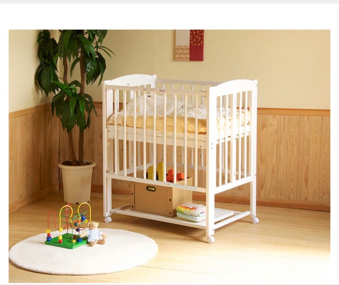 スリーピー ミニワンタッチハイベッドプチ 日本製 石崎家具 ホワイト