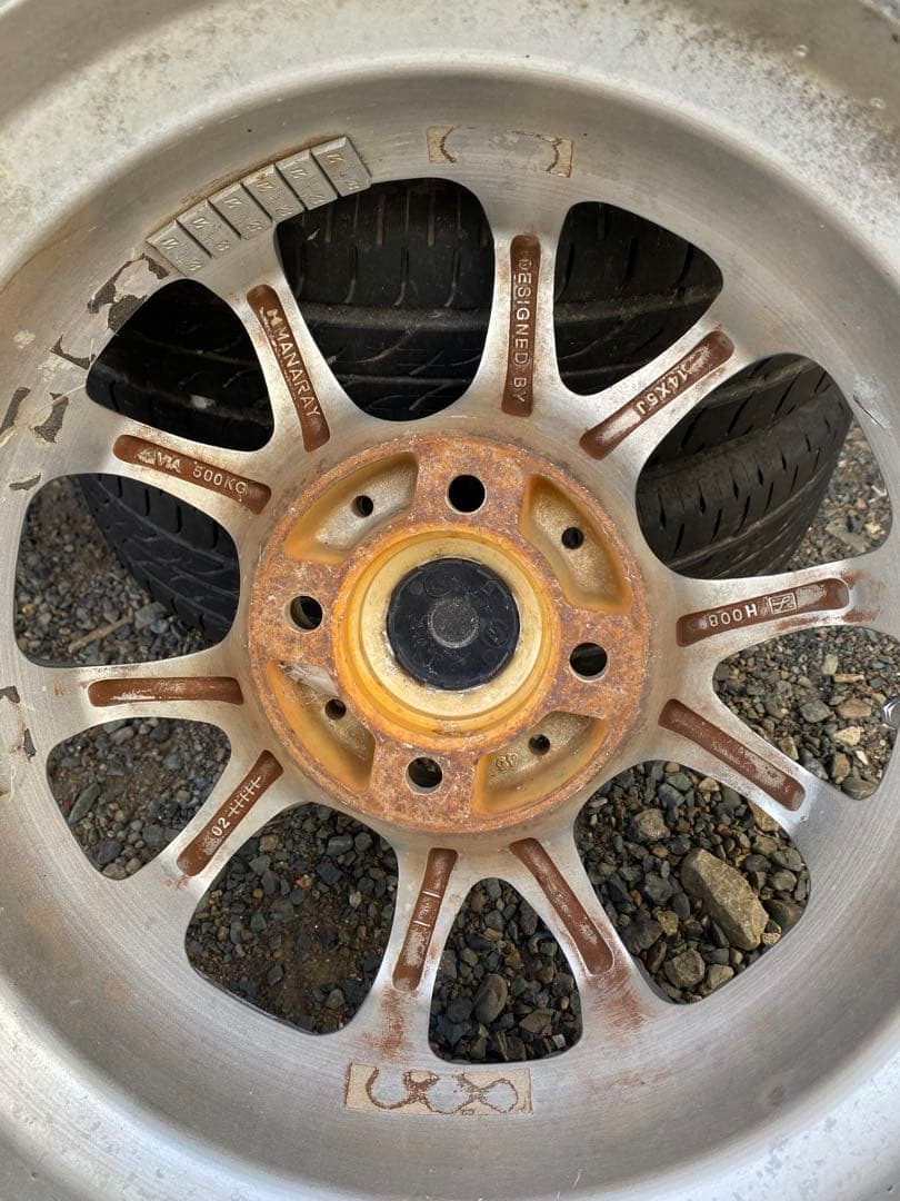 pcd100 5J 14インチ155/65R14 75S ブリヂストン　セット