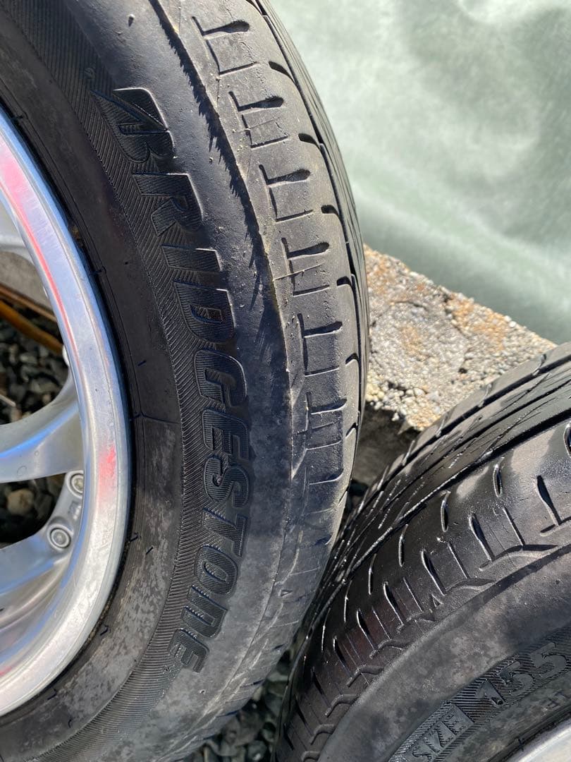 pcd100 5J 14インチ155/65R14 75S ブリヂストン　セット