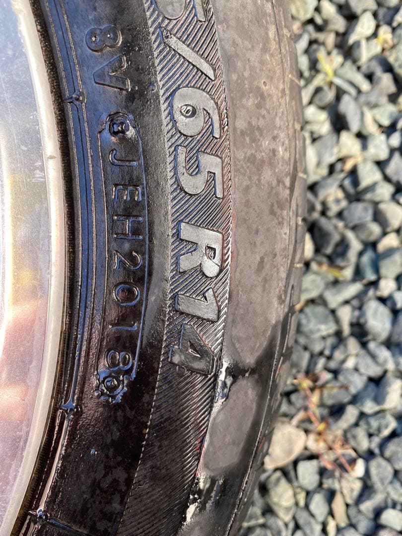 pcd100 5J 14インチ155/65R14 75S ブリヂストン　セット