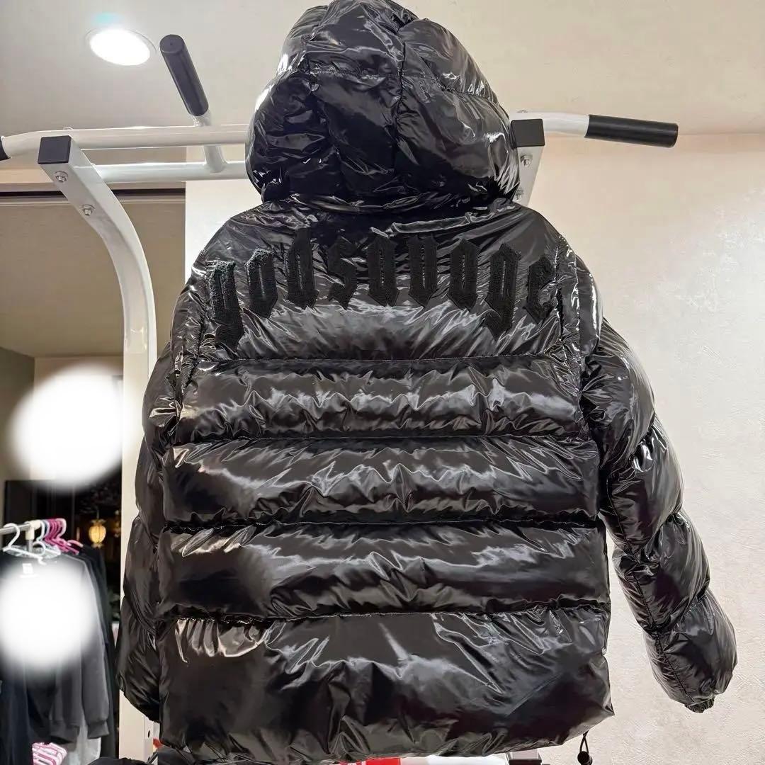 即購入OK 　ゴッドサヴェージ　ダウン　Mサイズメタリックナイロン2WAY