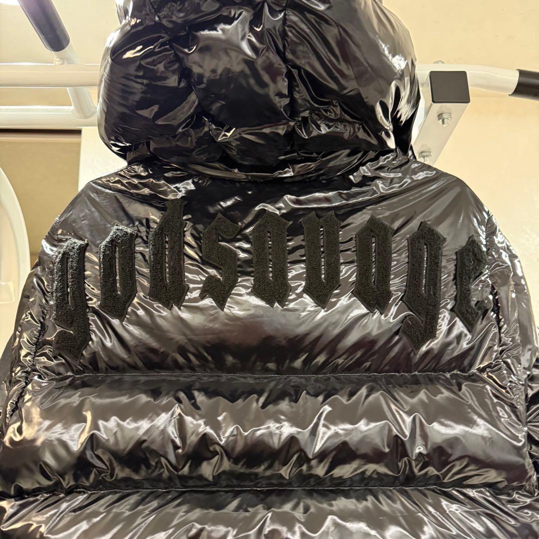 即購入OK 　ゴッドサヴェージ　ダウン　Mサイズメタリックナイロン2WAY