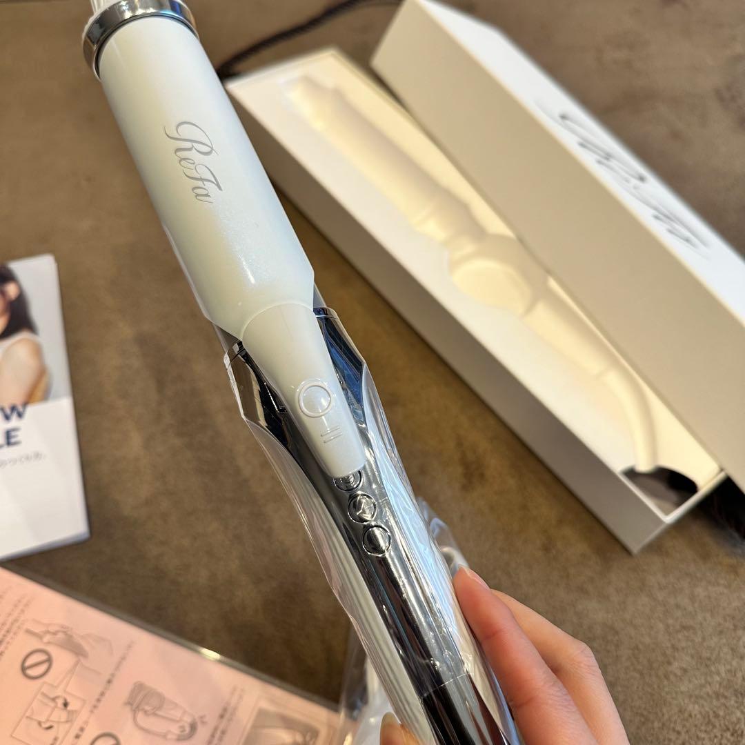 ReFa カールヘアアイロン ホワイト/シルバー