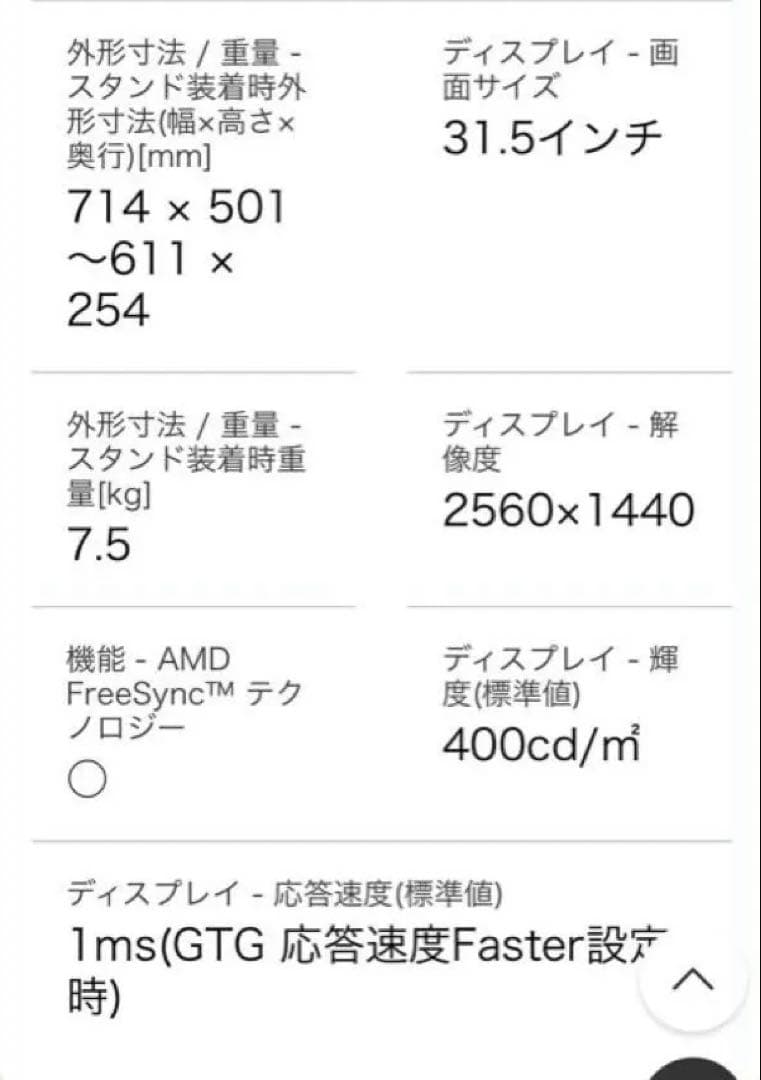 12月末まで　［新品未開封］LG ディスプレイ 31.5インチ