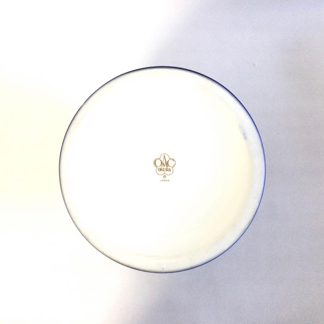 大倉陶園 花瓶 瑠璃金蝕 葡萄 花器 花入 フラワーベース M