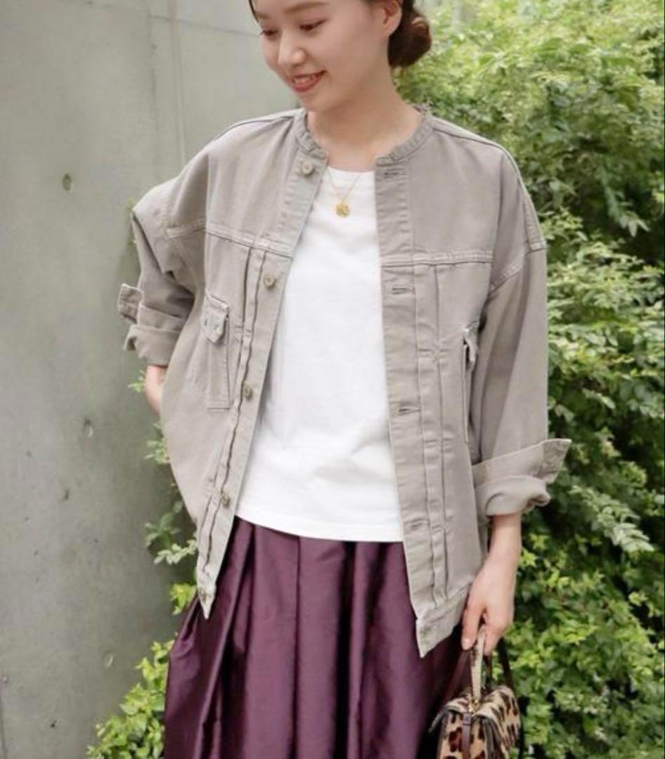 IENA カラーチノ リメイク ルーズブルゾン イエナ Gジャンデニムジャケット