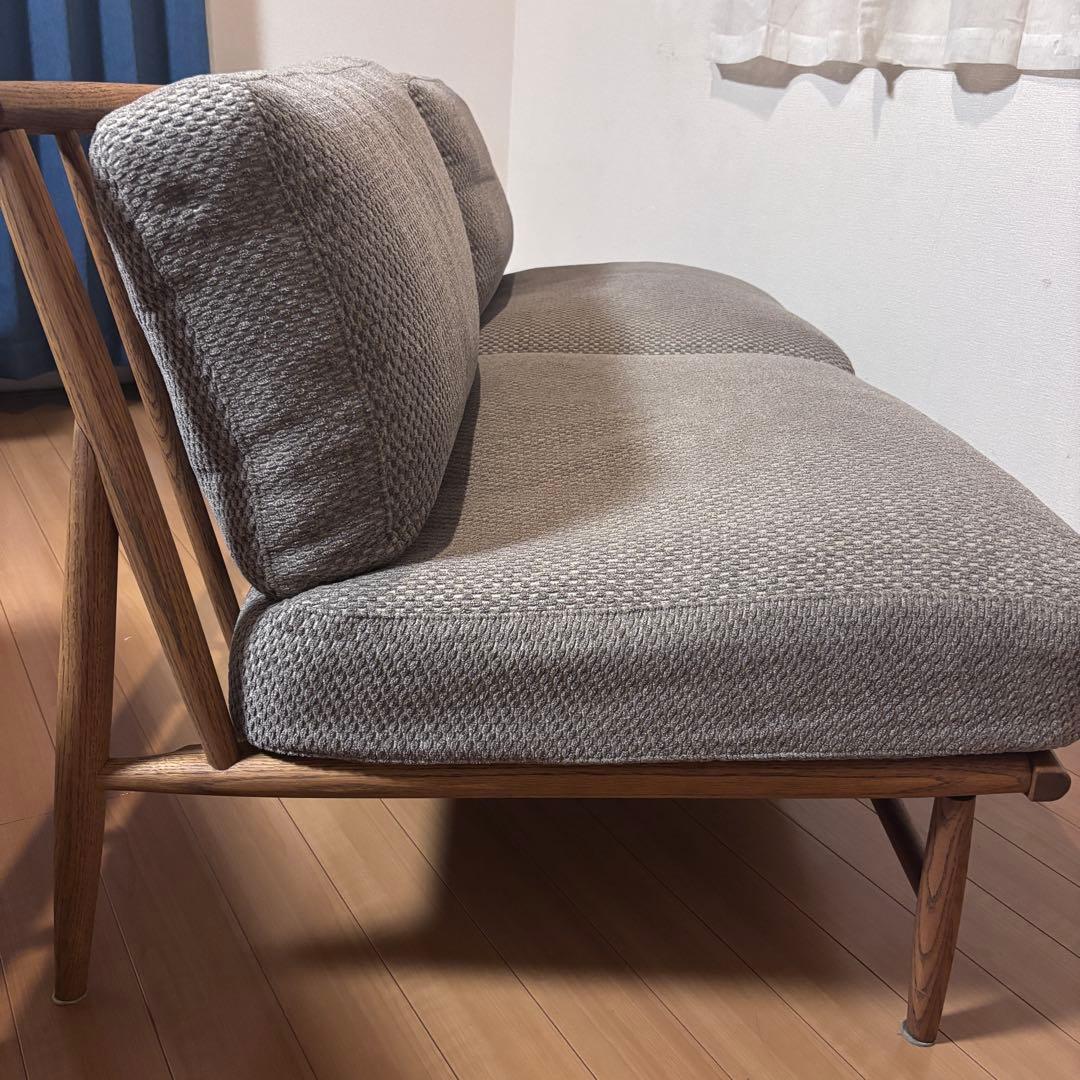 モモナチュラル　クラウドソファー　2人掛けソファ ラブソファ