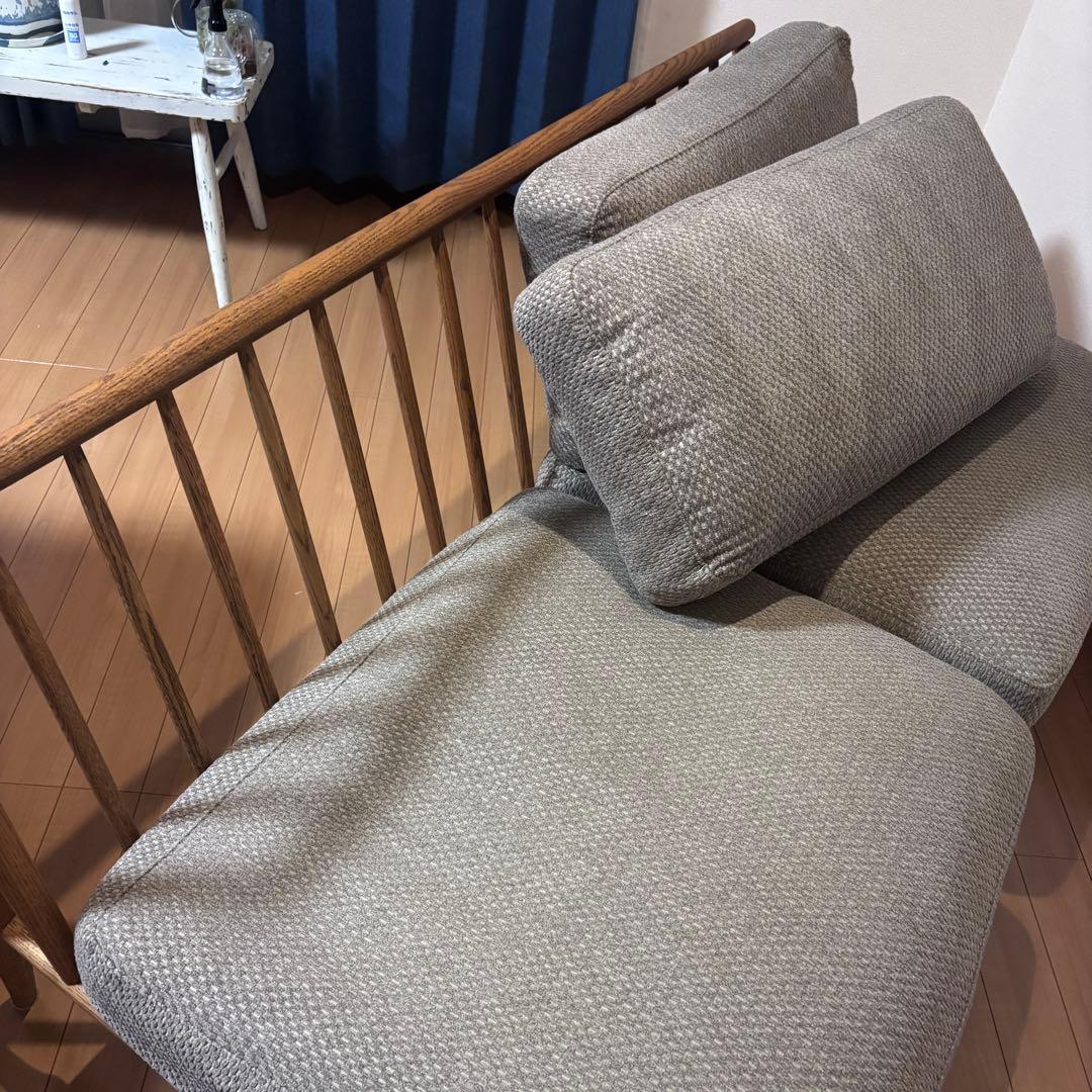 モモナチュラル　クラウドソファー　2人掛けソファ ラブソファ