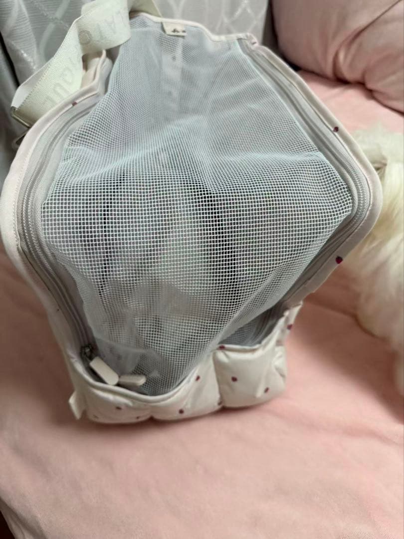 GelatoPique【CAT&DOG】ストロベリー柄キルティングキャリーバック