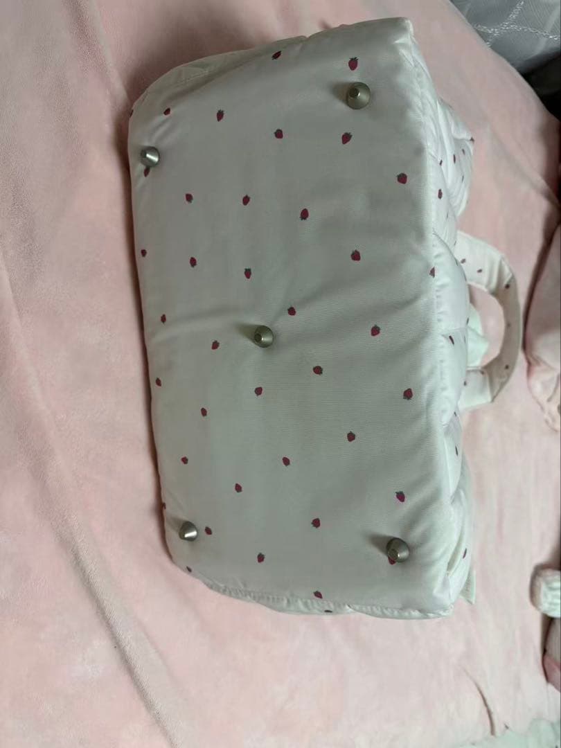 GelatoPique【CAT&DOG】ストロベリー柄キルティングキャリーバック