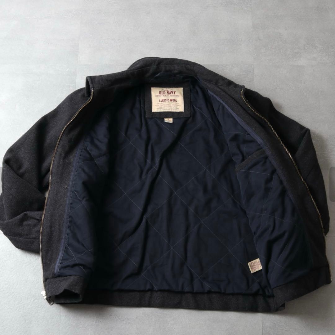 00s OLD NAVY Wool Jacket charcoal Mサイズ