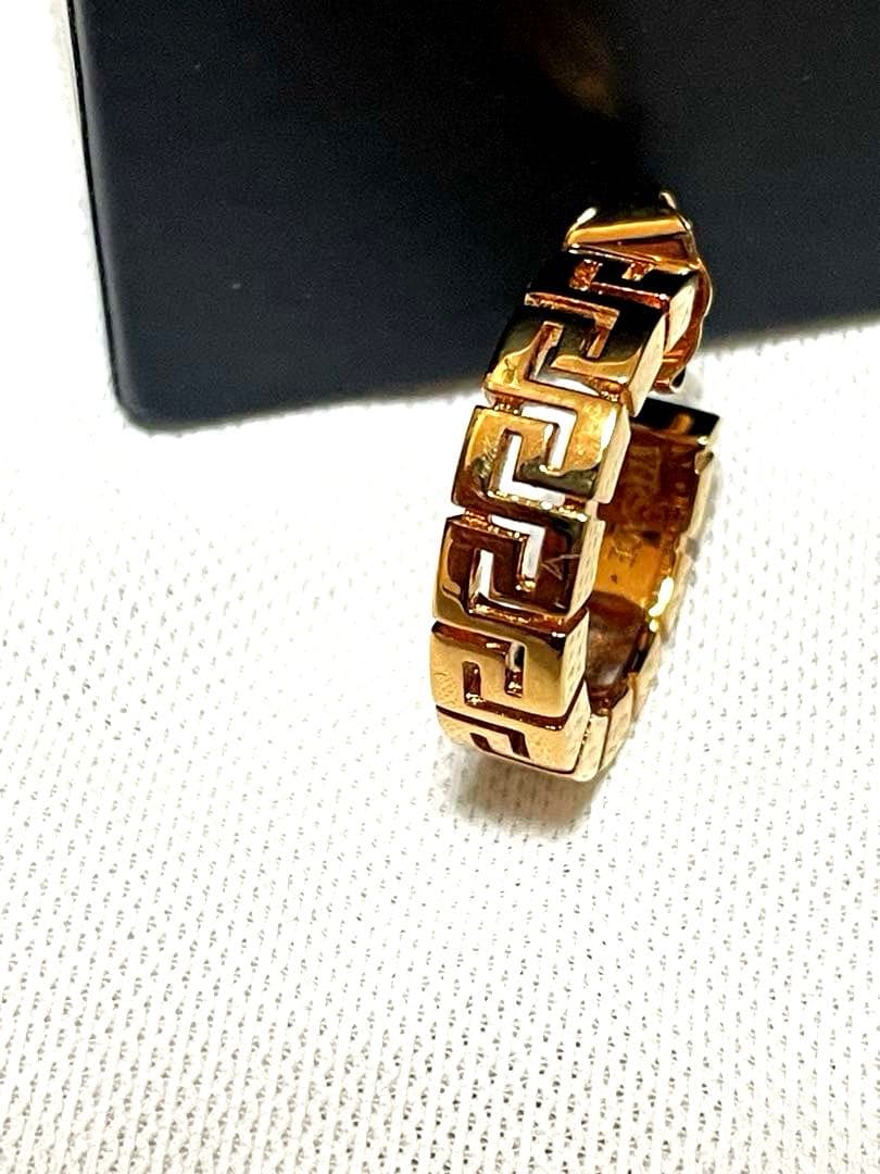 値下げ　VERSACE（ヴェルサーチ）グレカ フープピアス イヤリング　ゴールド