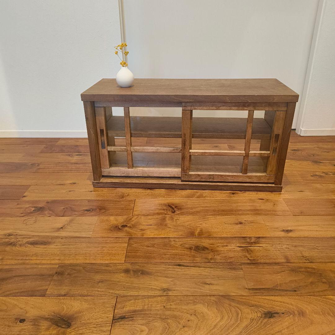 古道具ライク　水箪笥　カウンター　収納　ウォールナット　ヴィンテージ