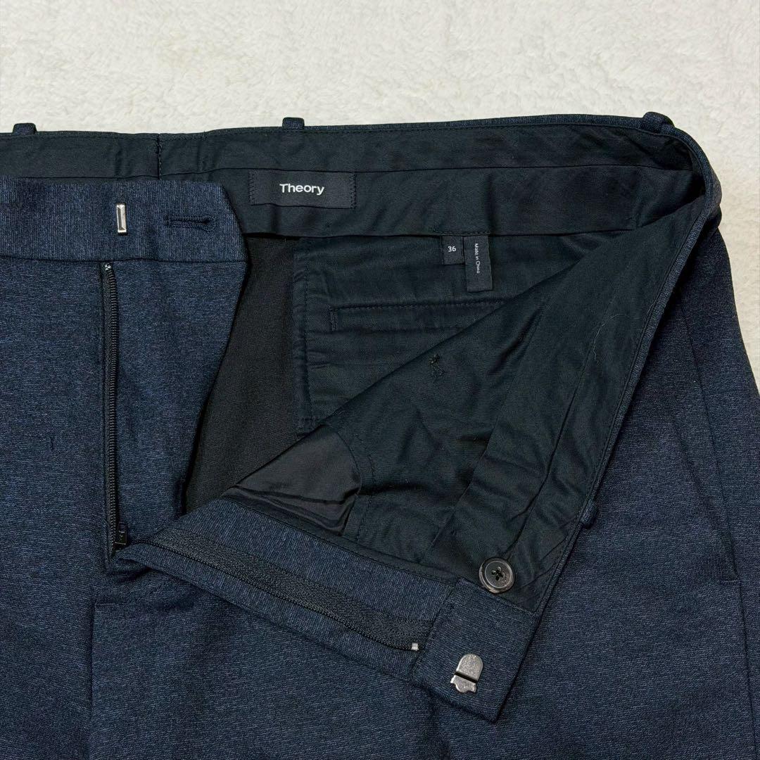 美品 XXL相当 theory スーツ セットアップ ネイビー ジャージ 紺