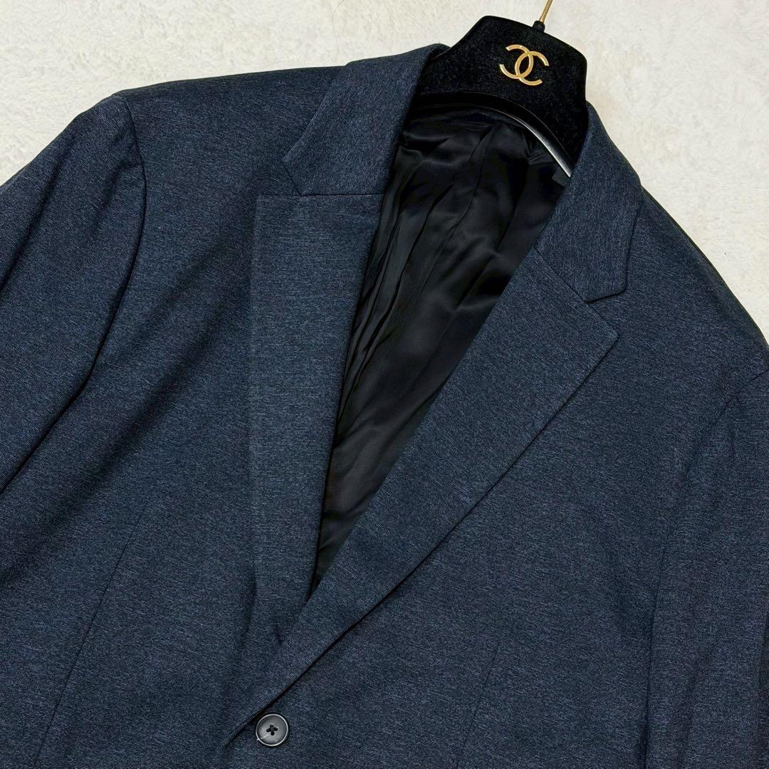 美品 XXL相当 theory スーツ セットアップ ネイビー ジャージ 紺