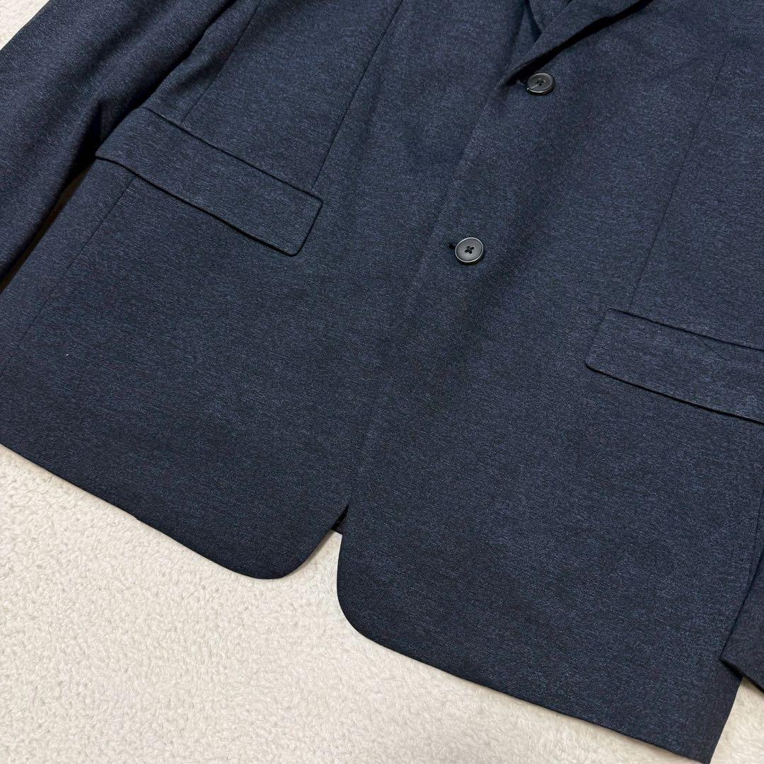 美品 XXL相当 theory スーツ セットアップ ネイビー ジャージ 紺