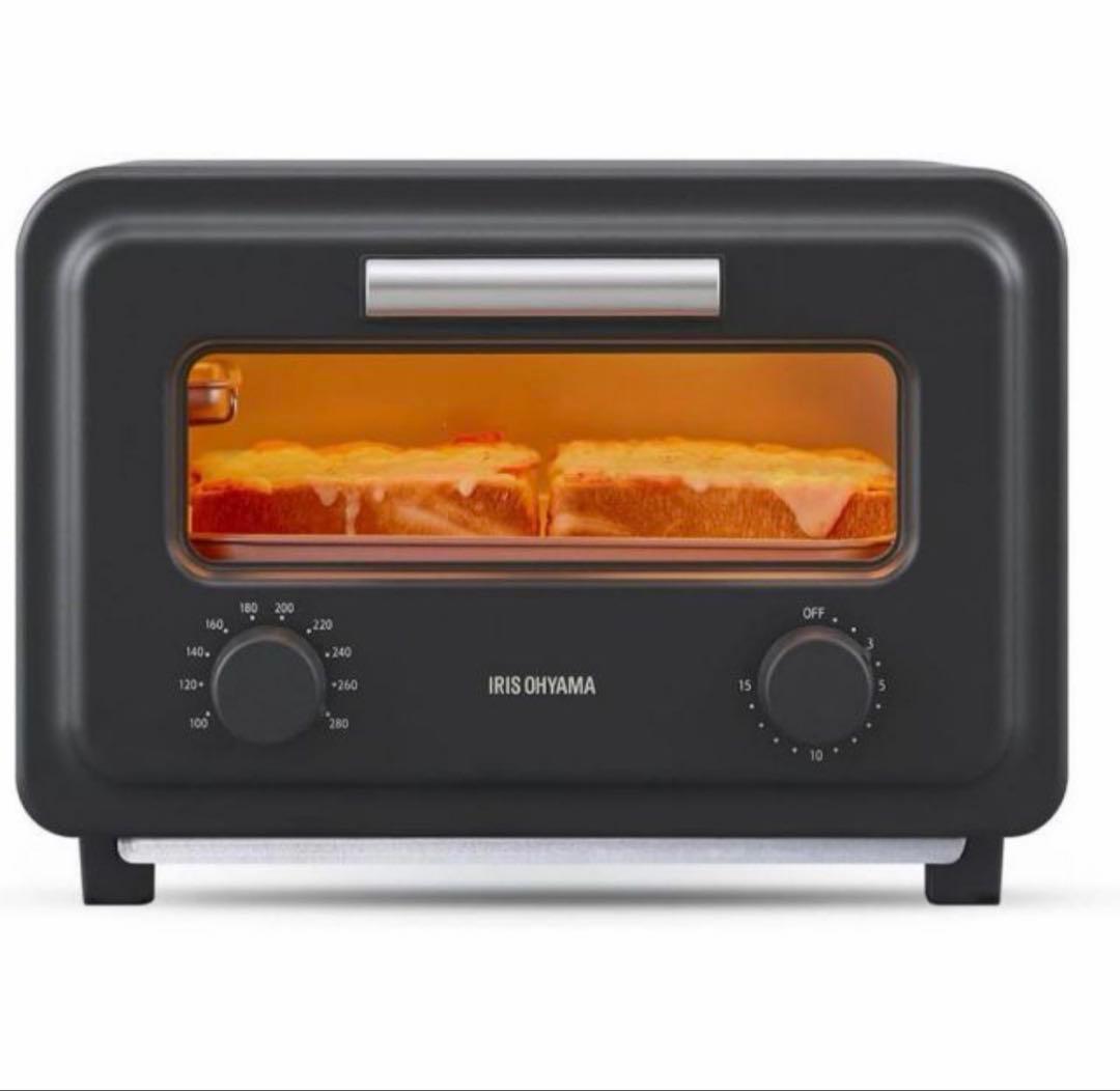 IRIS OHYAMAスチームカーボントースター 50T-201-B チャコール