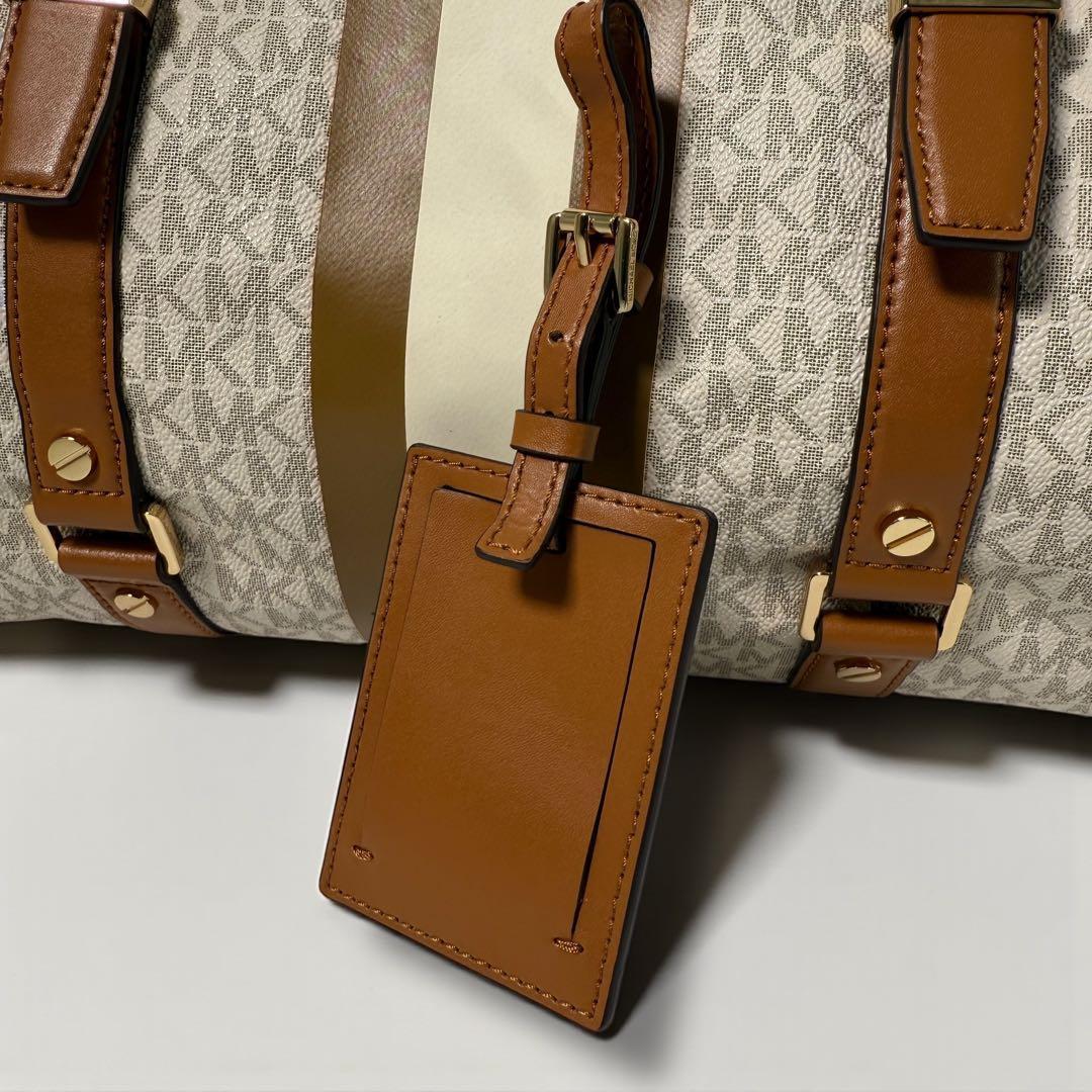 《未使用級》マイケルコース ボストンバック 特大 大容量 レザー シグネチャー