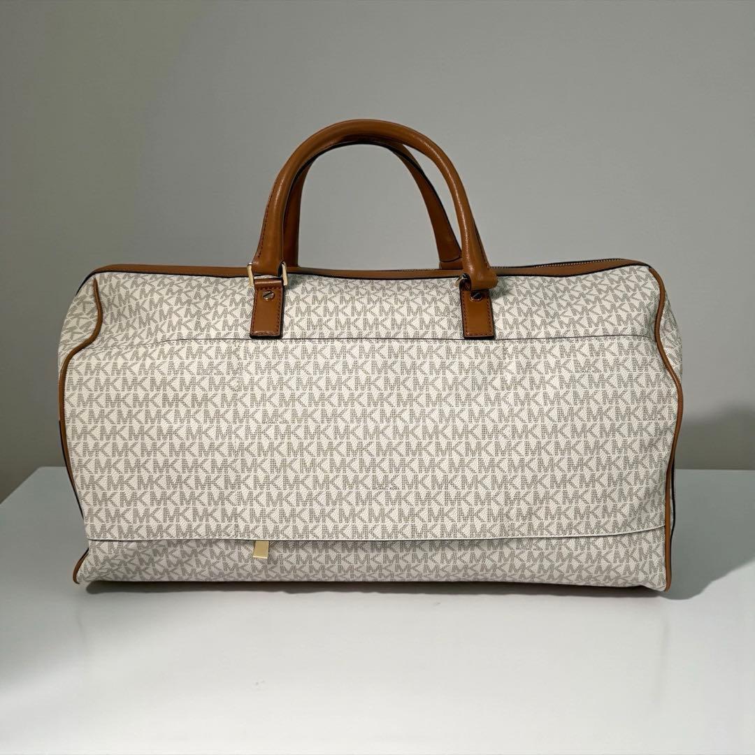《未使用級》マイケルコース ボストンバック 特大 大容量 レザー シグネチャー