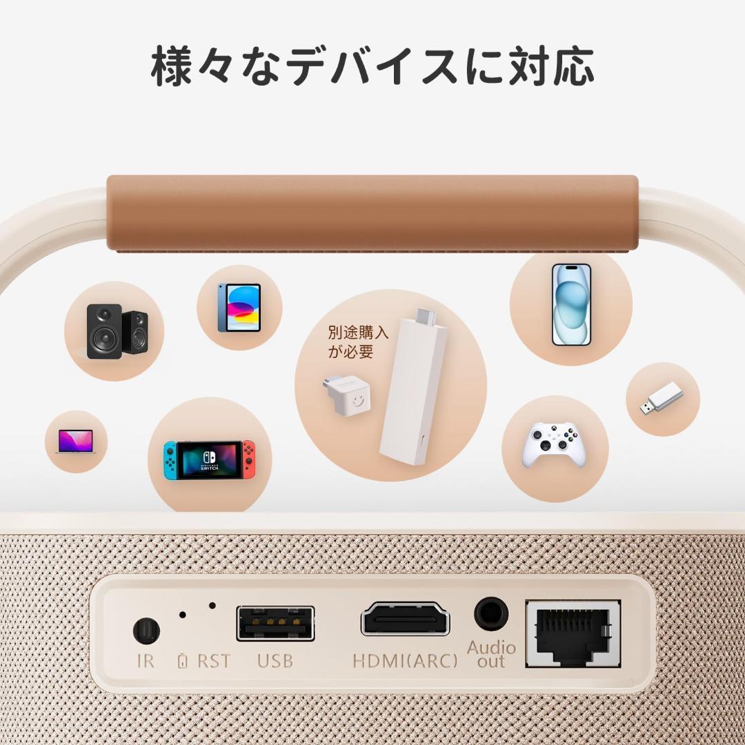 【新品】最安値セール中！Yaber T2 モバイルプロジェクター フルHD