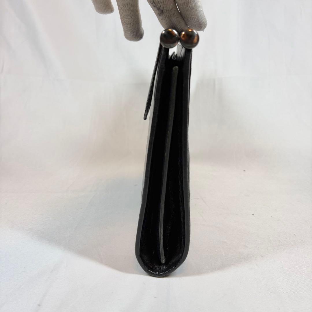 イヴ・サンローラン クラッチバッグ カサンドラロゴ　黒　レザー キルティング