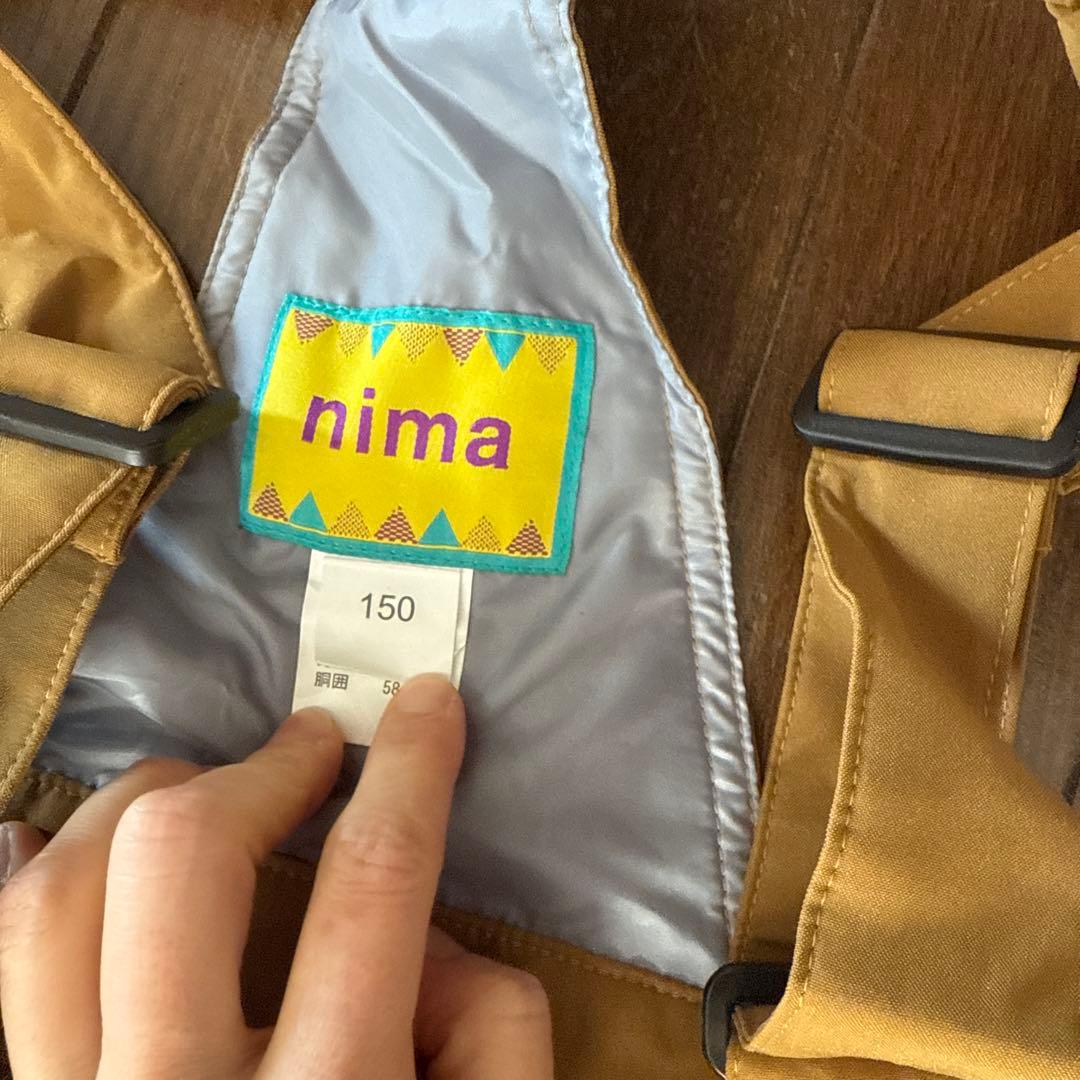 1回着用のみnima スキースノーボードウエア上下セット150㎝140 160