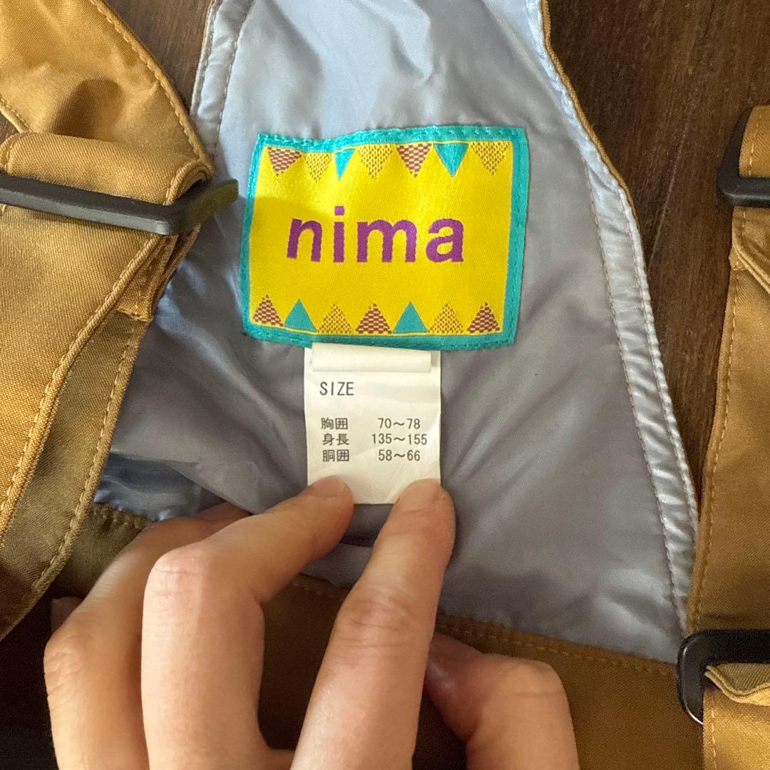 1回着用のみnima スキースノーボードウエア上下セット150㎝140 160
