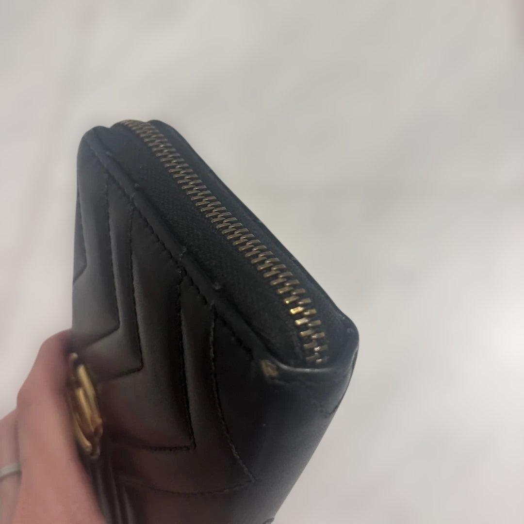 【 GUCCI グッチ 】財布 長財布 黒 ブラック キルティング